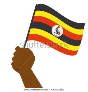 stock-vector-hand-holding-and-raising-the-national-flag-of-uganda-430504651